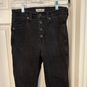 Madewell Women's Charcoal High-Rise Jeans